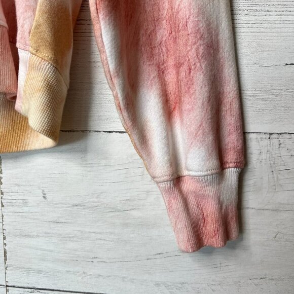 Rails Sweatshirt Womens Size Medium Pink & Orange Ramona Sunset Tie Dye Cotton - Picture 6 of 16